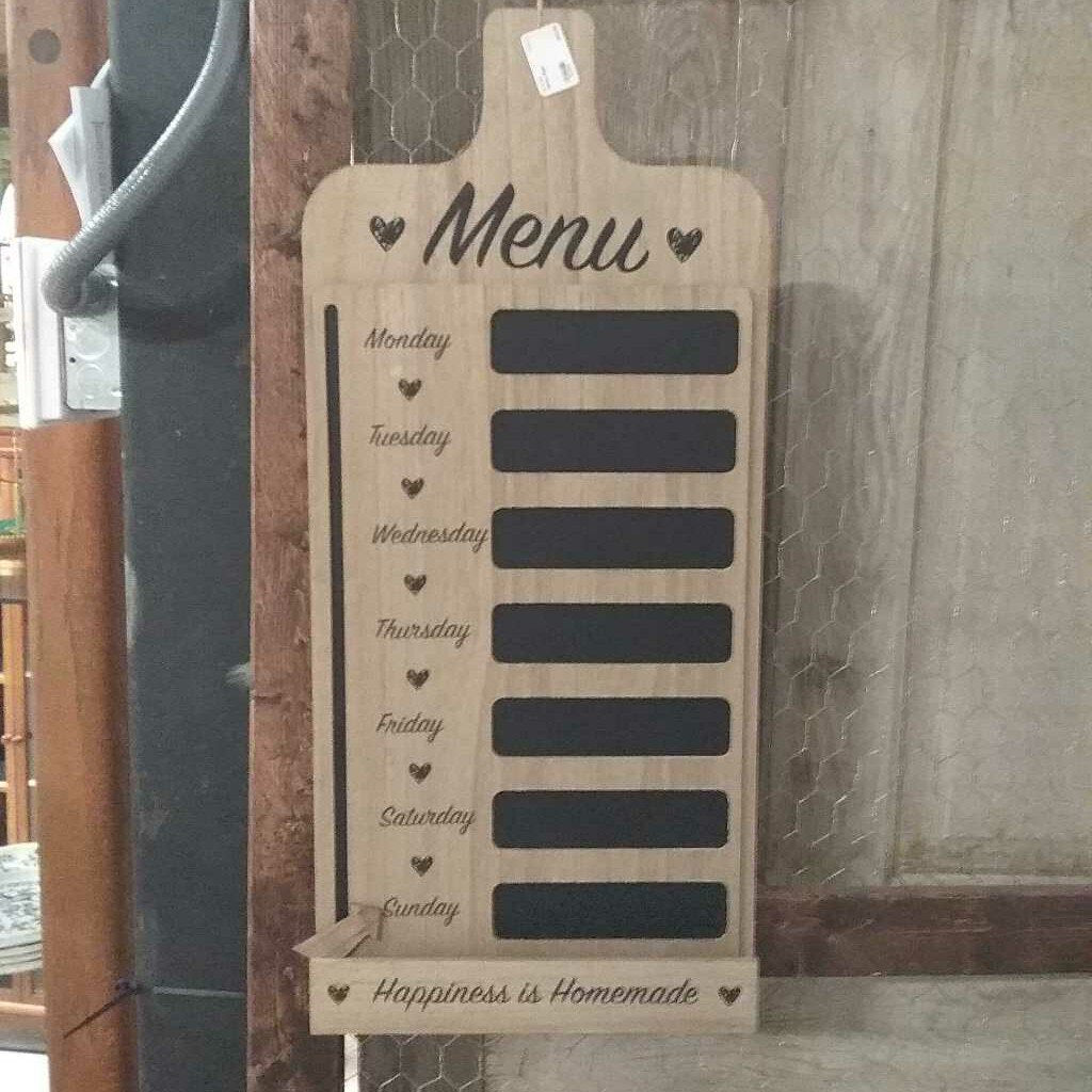 Menu Sign