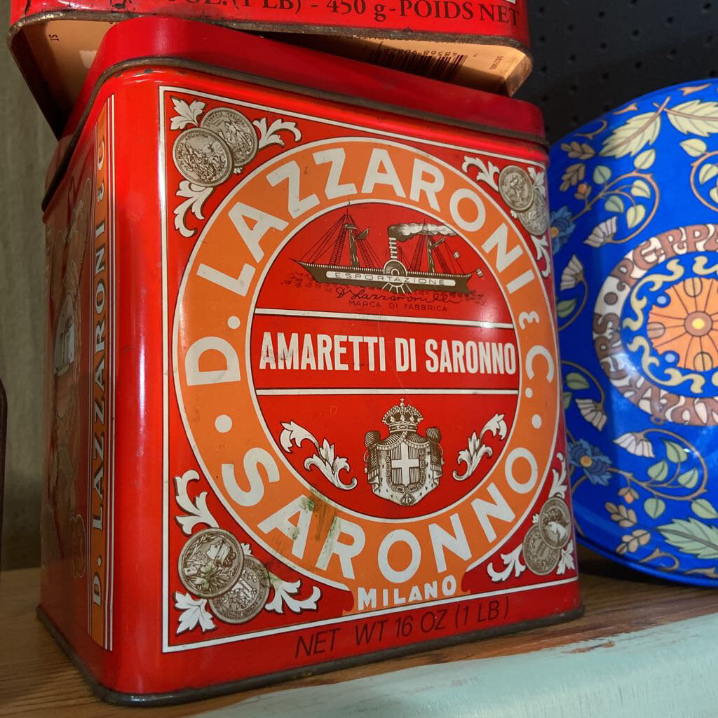 Vintage D. Lazzaroni Tin 16 OZ.