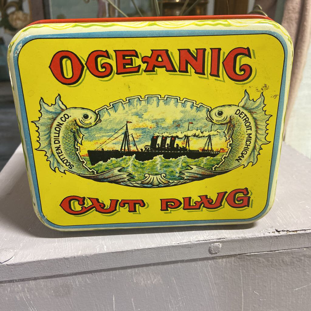 Oceanic Cut Plug Tobacco Tin