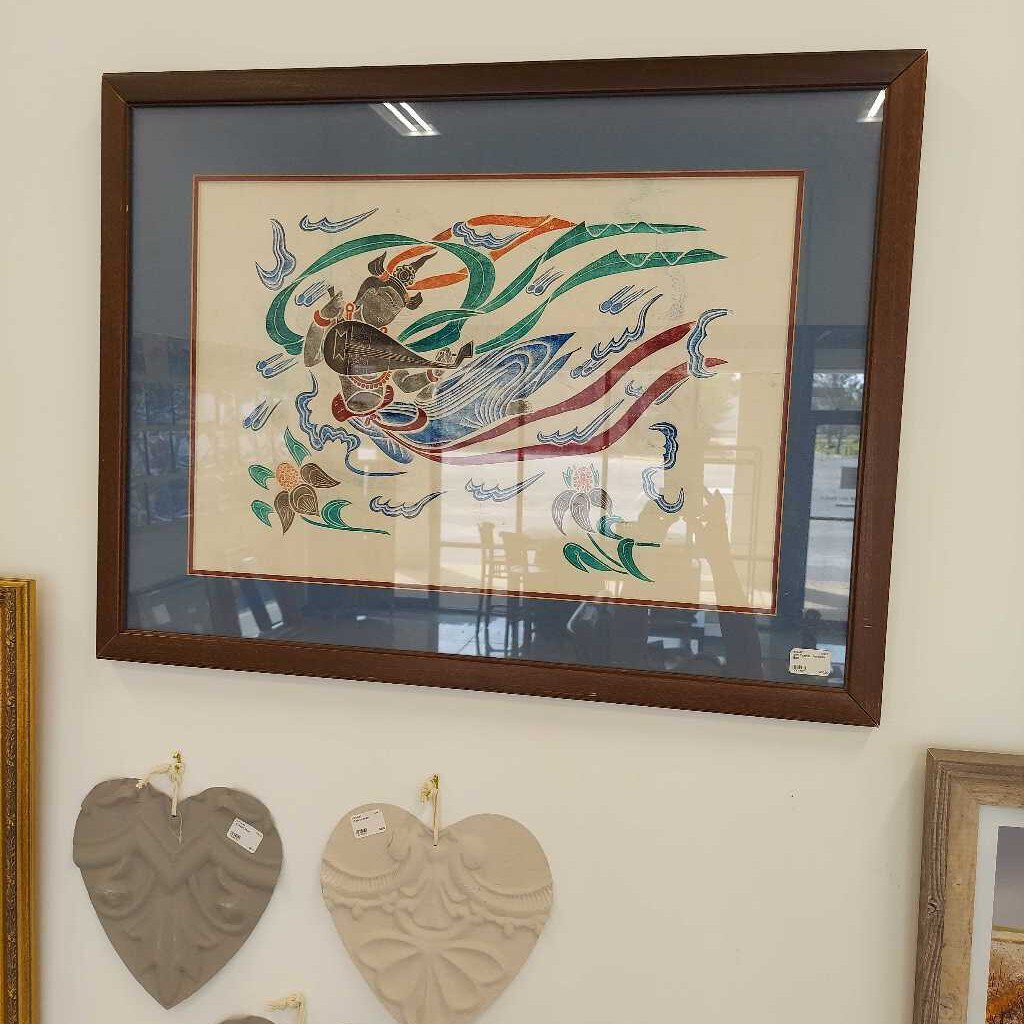 1.23 Oriental Artwork Blue