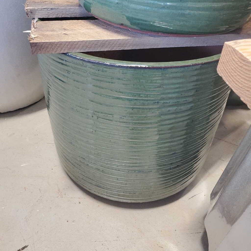 15 in. Mirza Cyl Plntr - Pearl Green