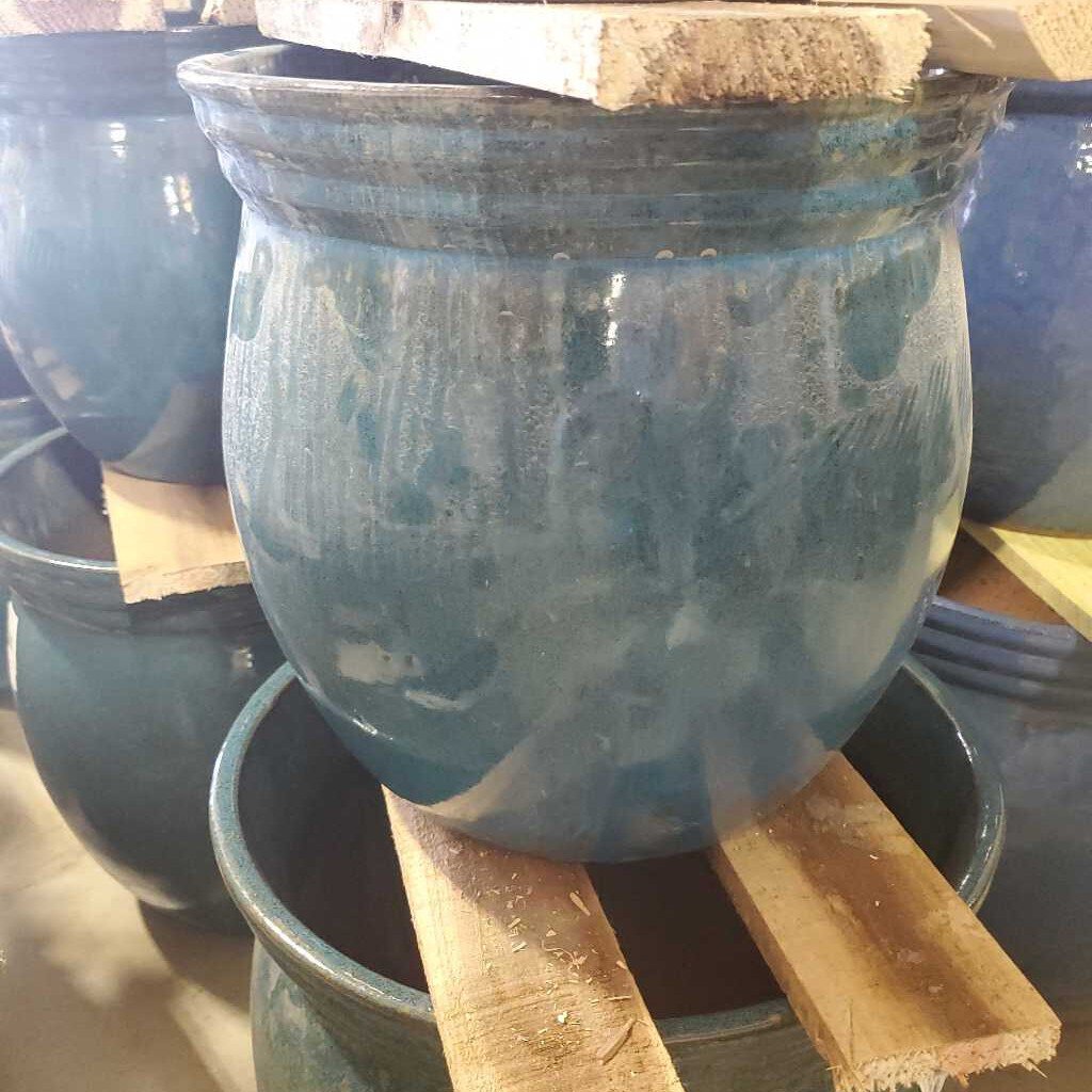 12 in. Census Pot - Tangiers Blue