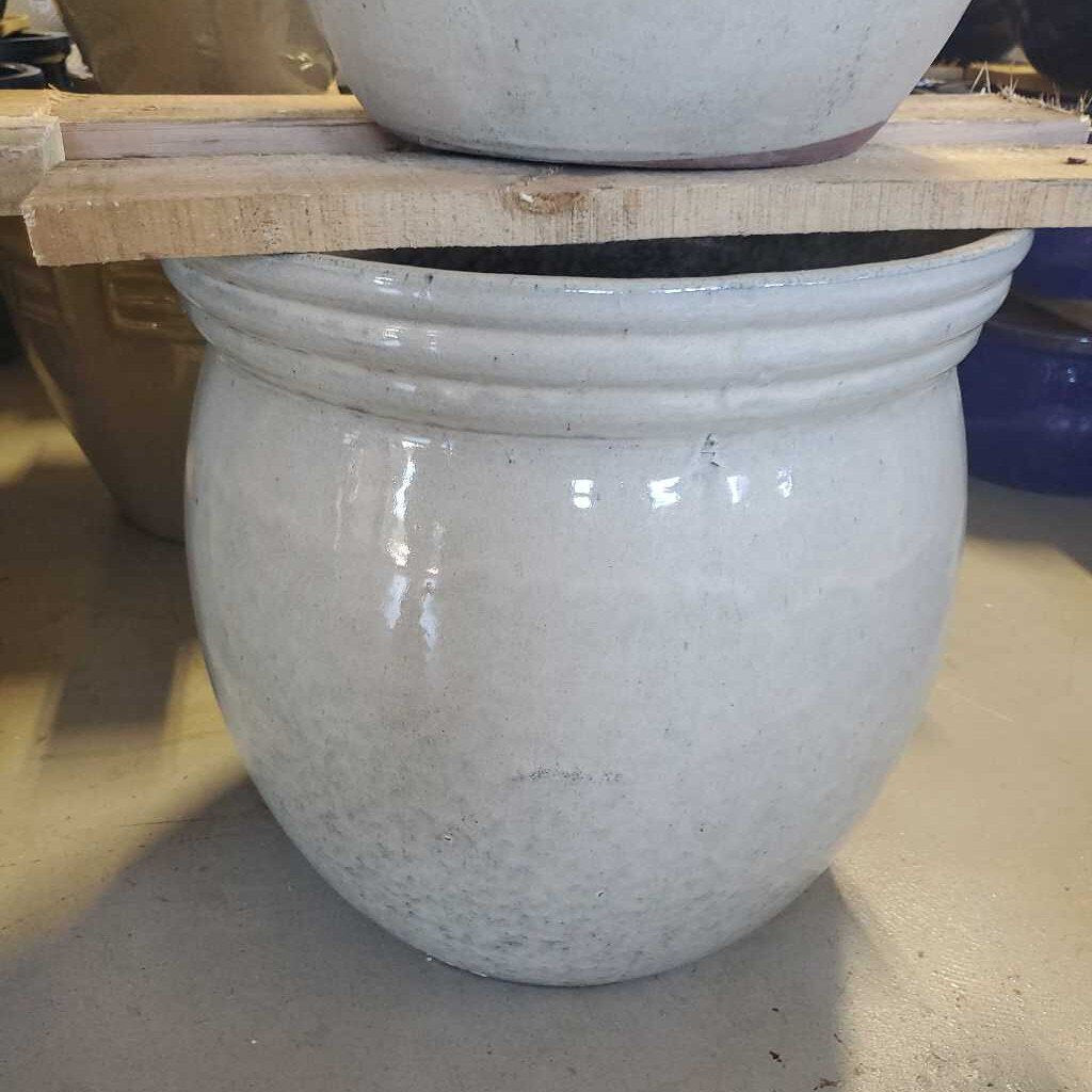 15 in. Census Pot - Vanilla