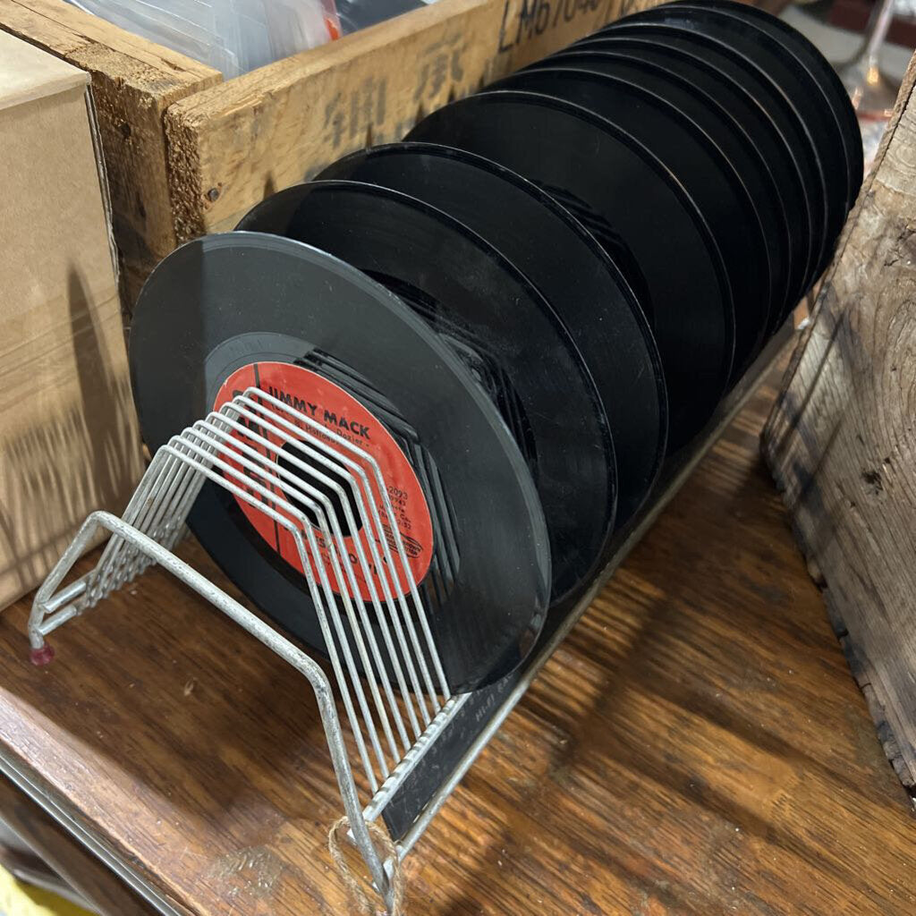 MCM 45RPM SINGLES RECORD HOLDER & 8 PLUS 45s