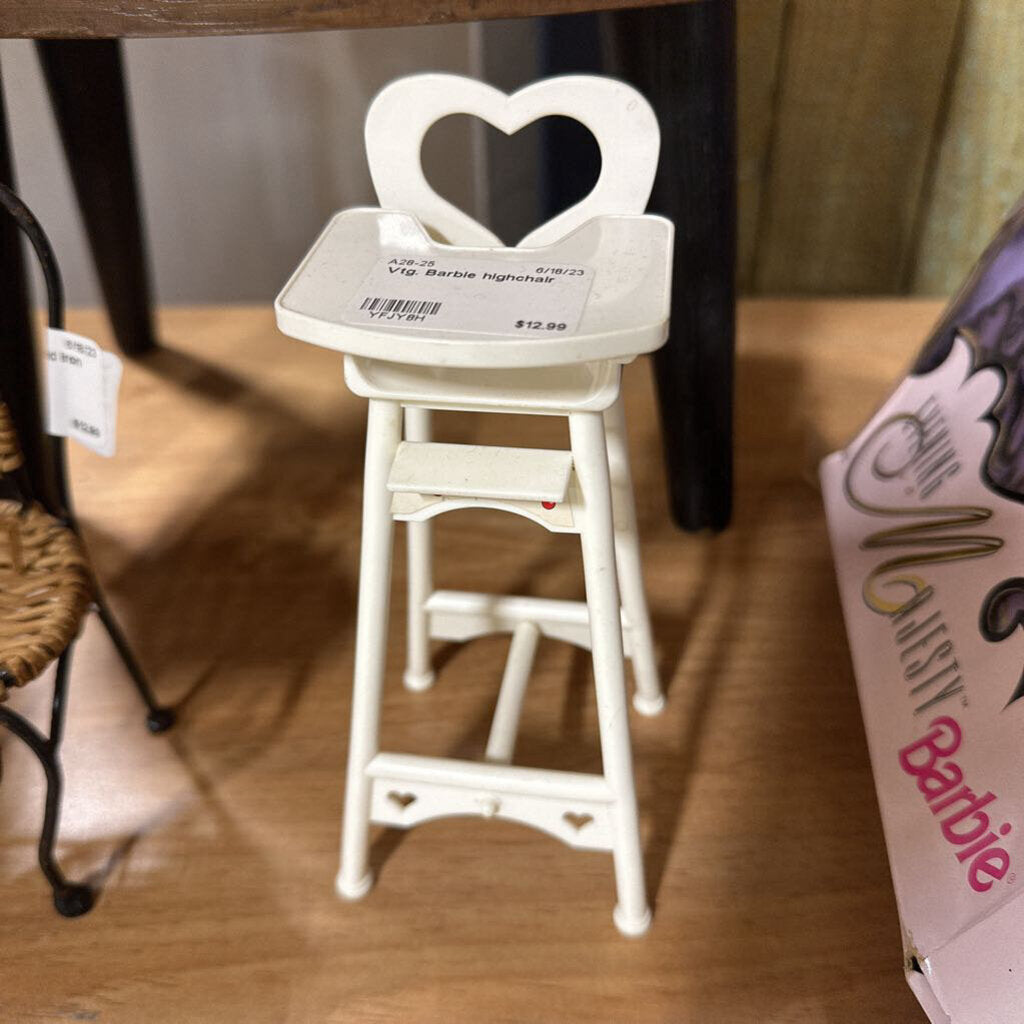 Vtg. Barbie highchair
