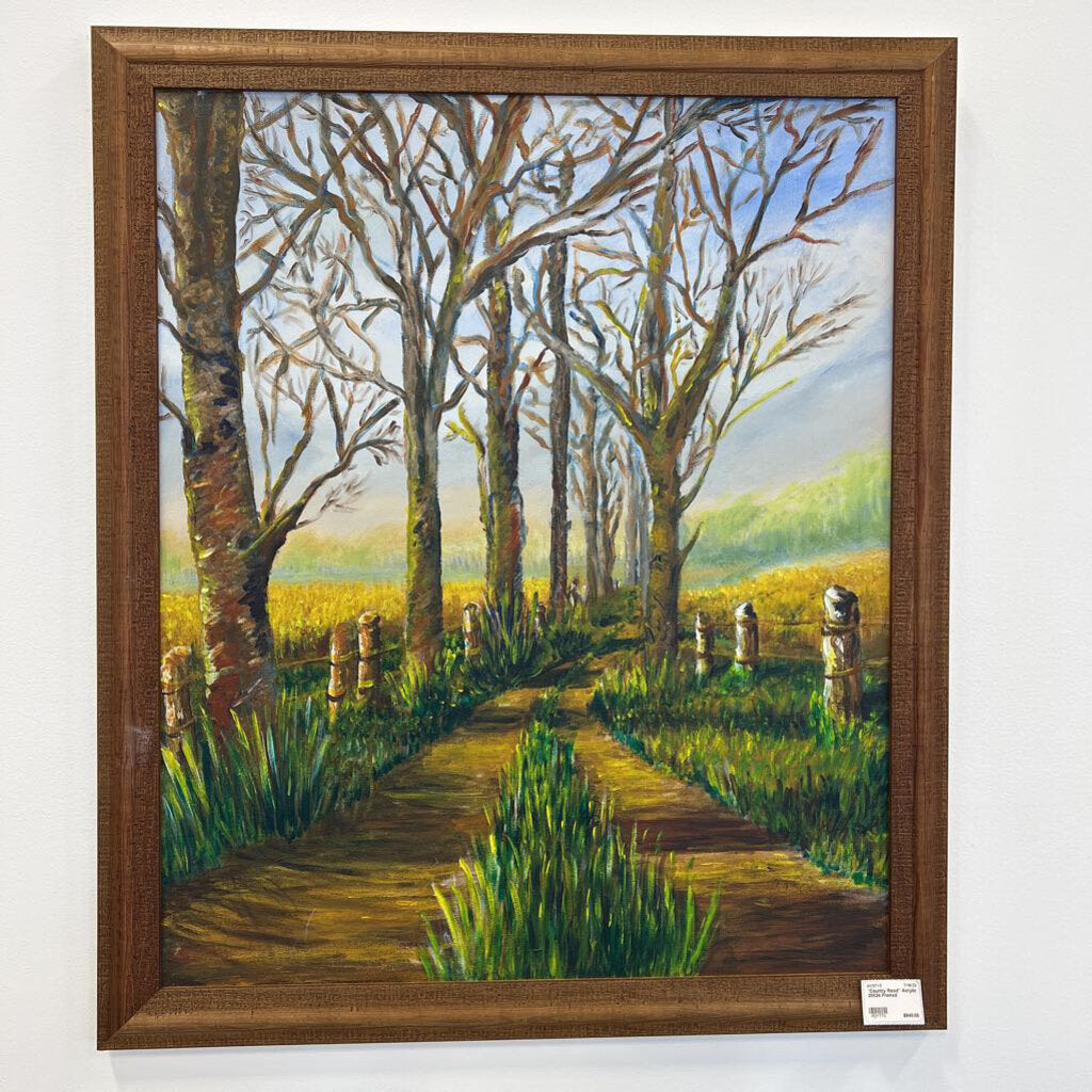 "Country Road" Acrylic 20X24 Framed