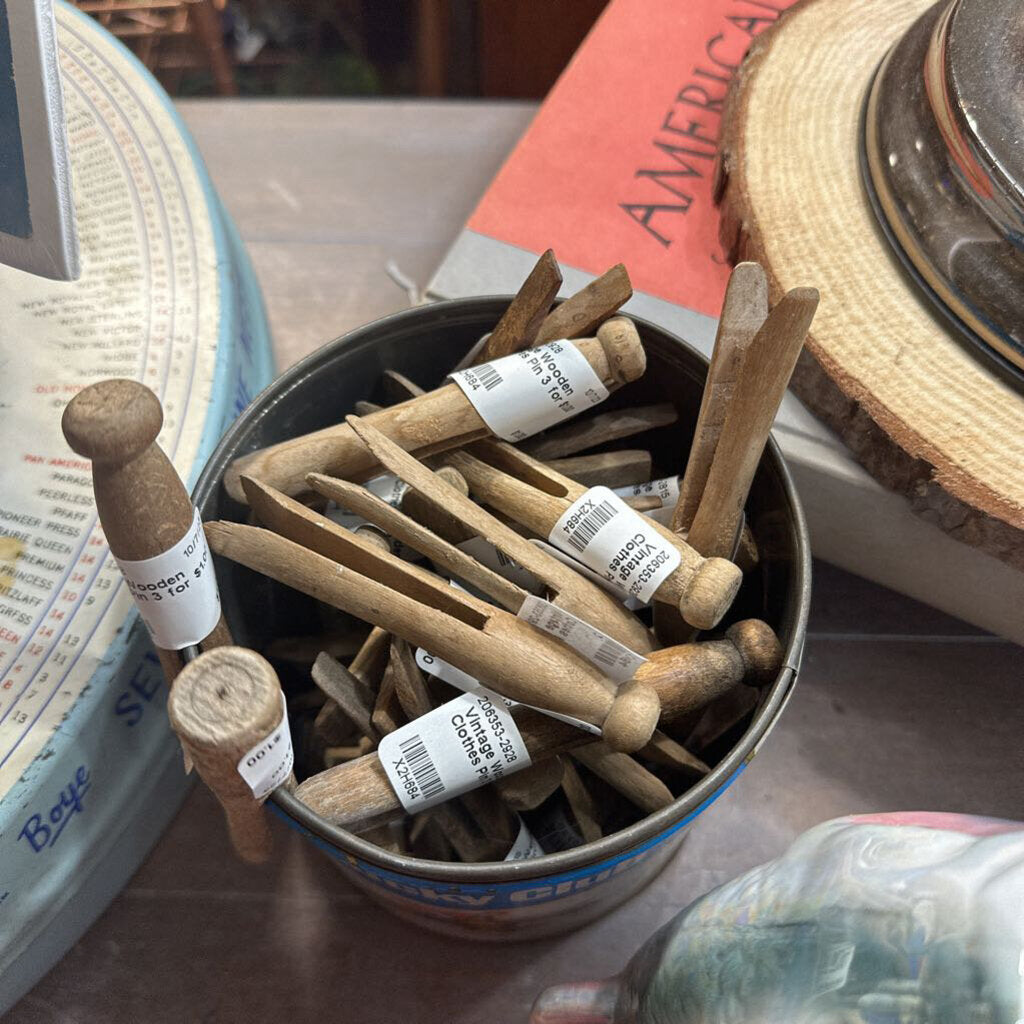 Vintage Wooden Clothes Pin 3 for $1.00