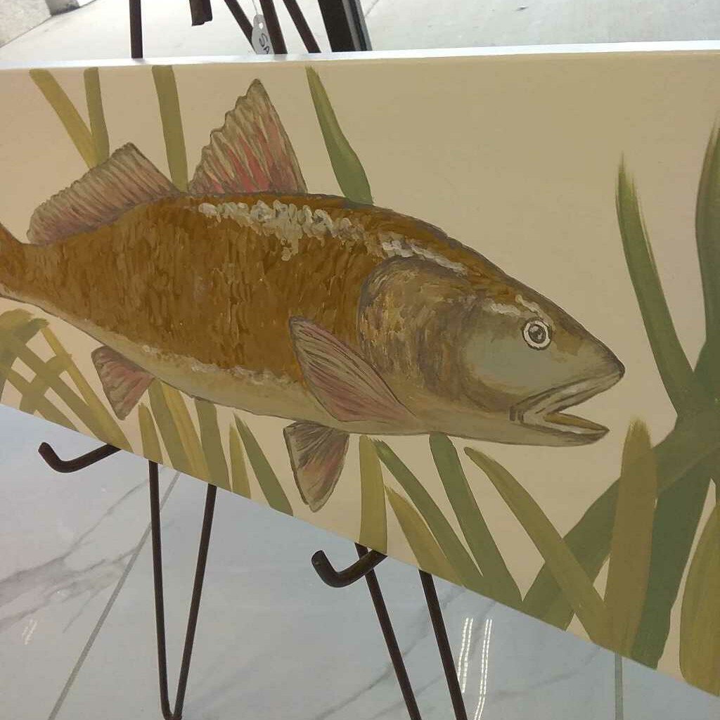 Red Drum Fish Acrylic 12x36 #106