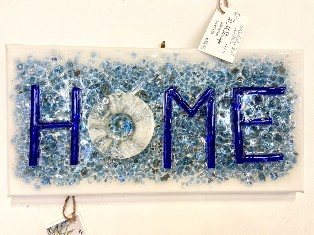 #572 Blue "Home" Sign