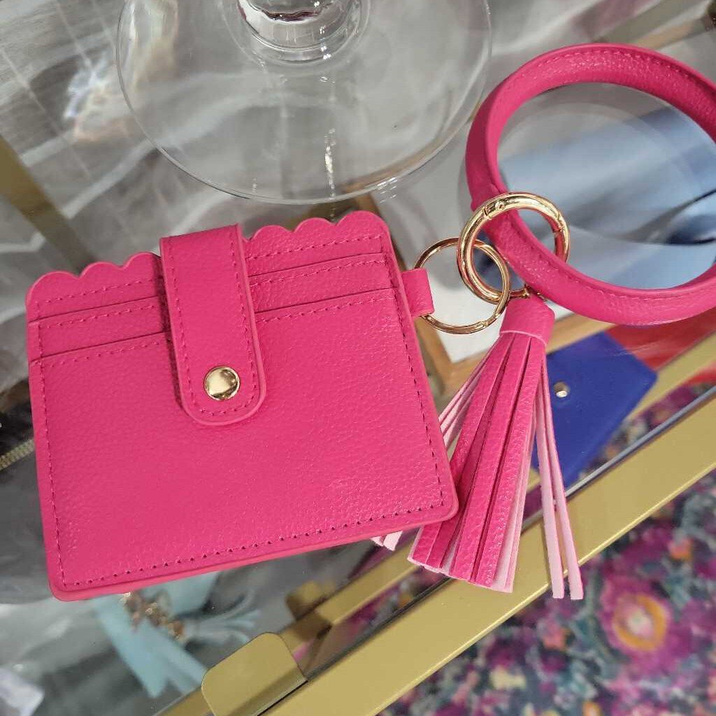 Wallet Keychain with Wristlet