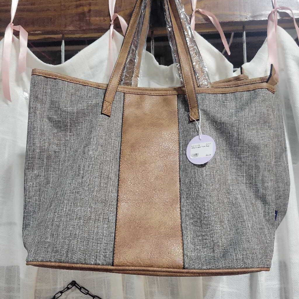 Grey/Taupe Tote Bag