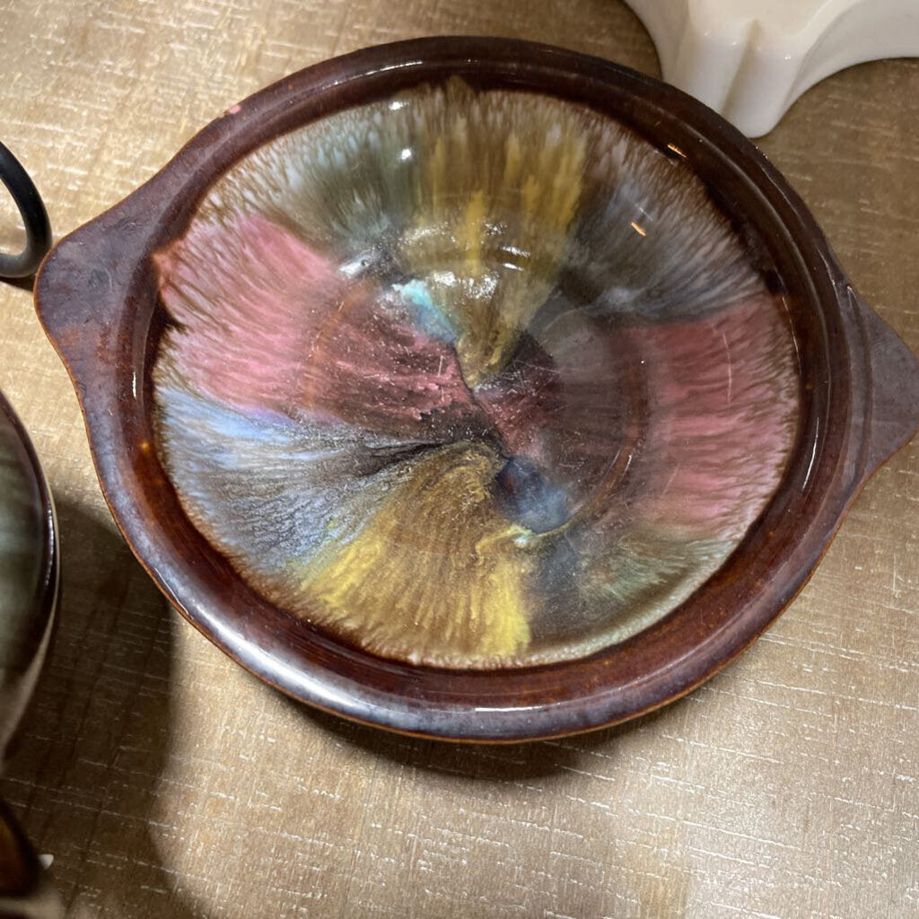 Pottery Brown Drip Glaze (Set of 2)