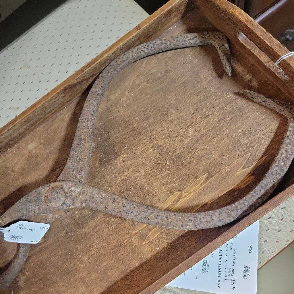 Vtg Ice Tongs