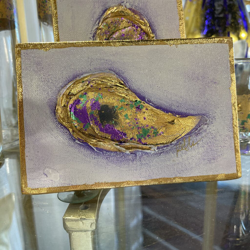4x6 Mardi Gras Oyster Painting
