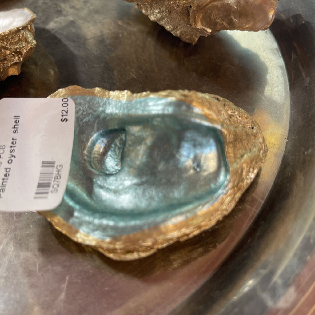 Painted oyster shell