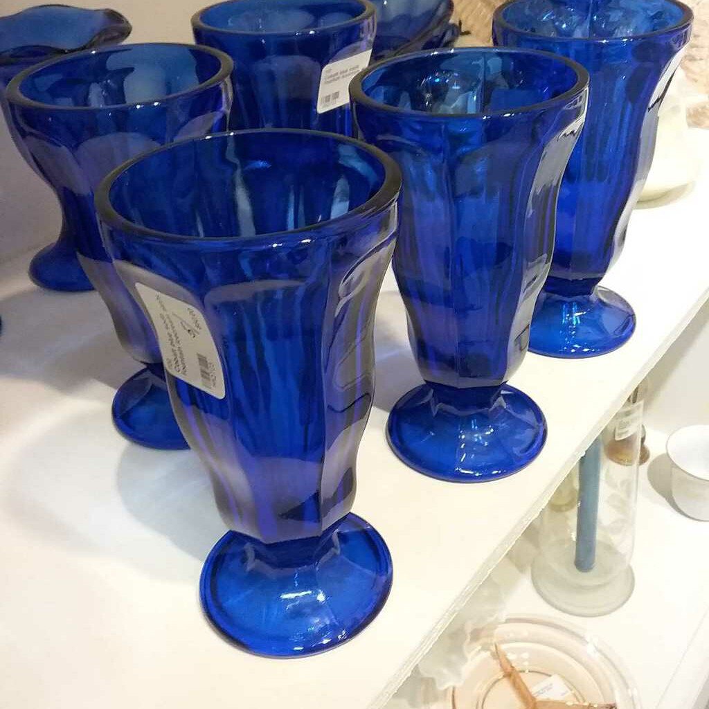 Cobalt blue soda fountain icecream 1960s