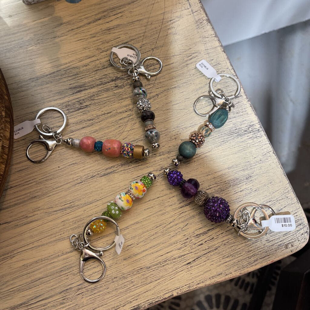 Hand sewn key ring