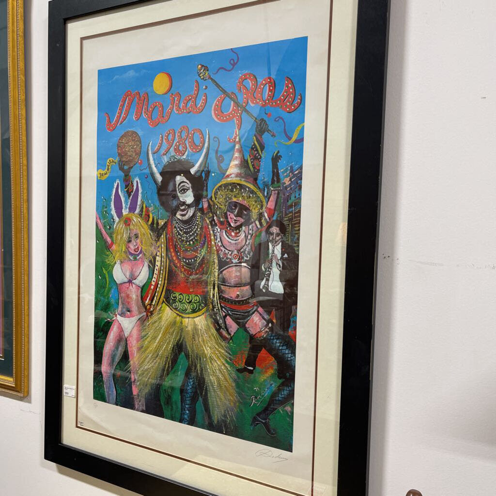 1980 Signed Mardi Gras Picture