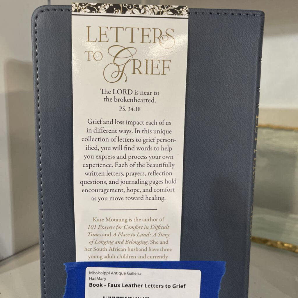 Book - Letters To Grief Faux Leather GB242