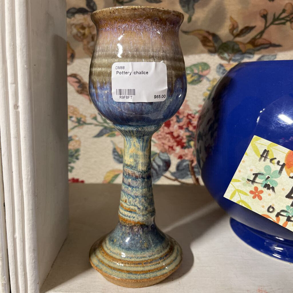 Pottery chalice