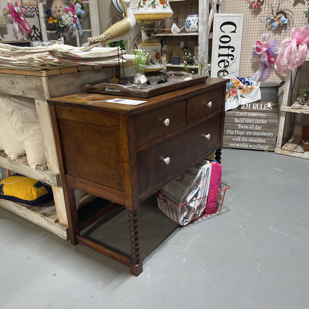 Jacobian Twist leg 3 drawer Chest