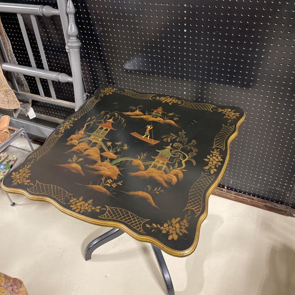 Asian Tilt top vintage table