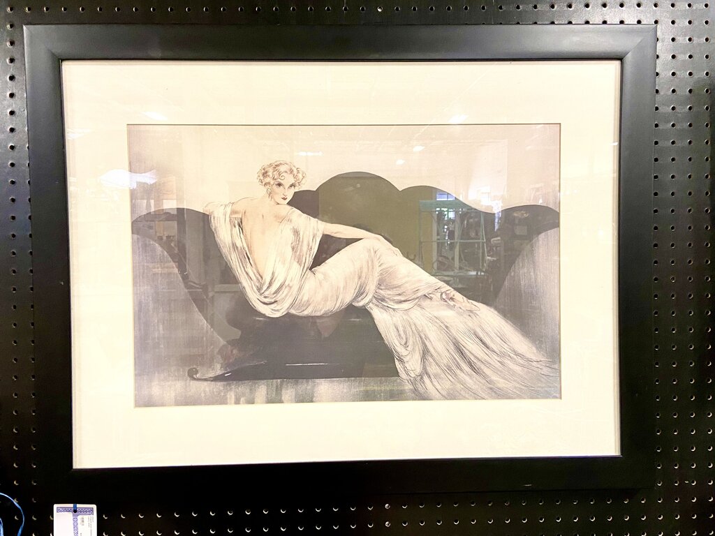 French print Odalisque Larry Icart