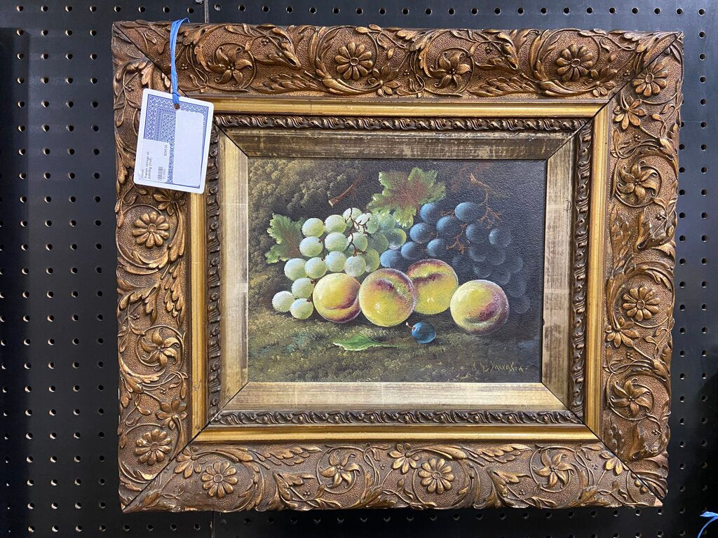 French vintage oil painting (fruit)