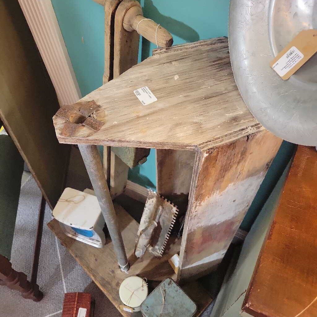Homemade wooden toolbox