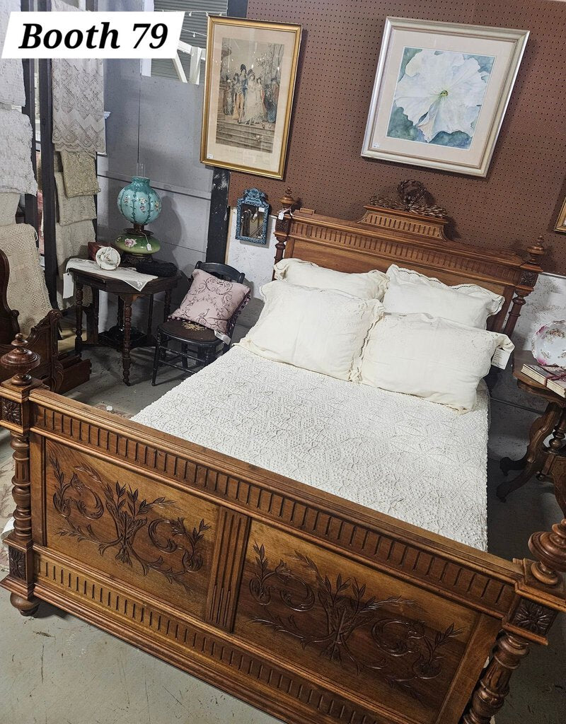 Bed Antique French Double with side rails