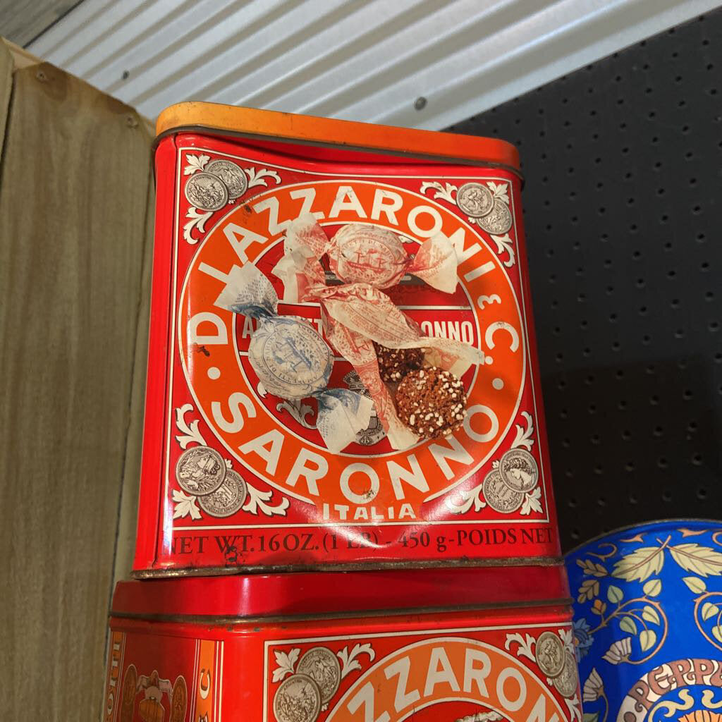 Vintage D. Lazzaroni Tin 16 OZ.