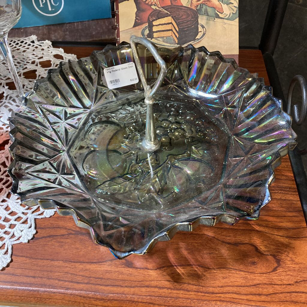 Vtg Federal Glass Dish