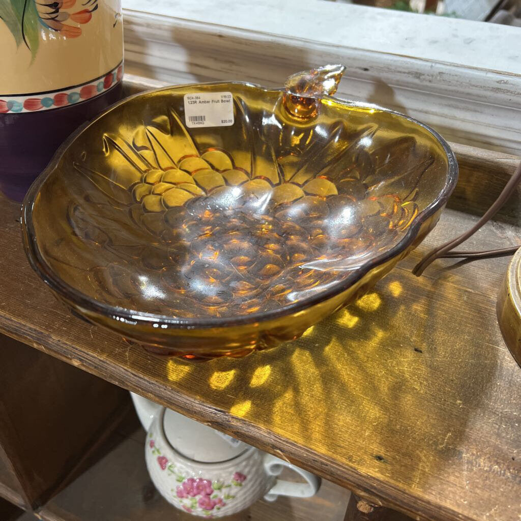1.23R Amber Fruit Bowl