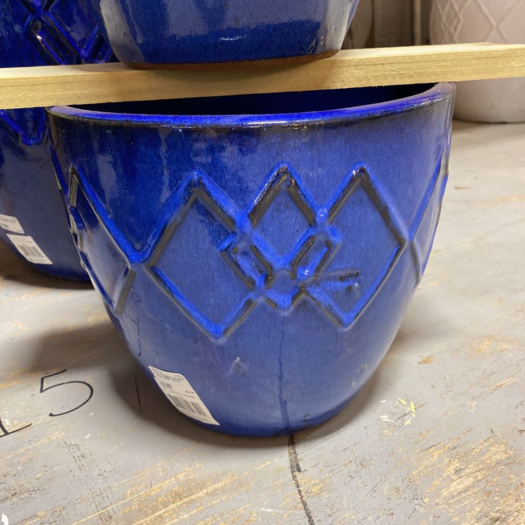 12 in. Frequency Planter - Blue