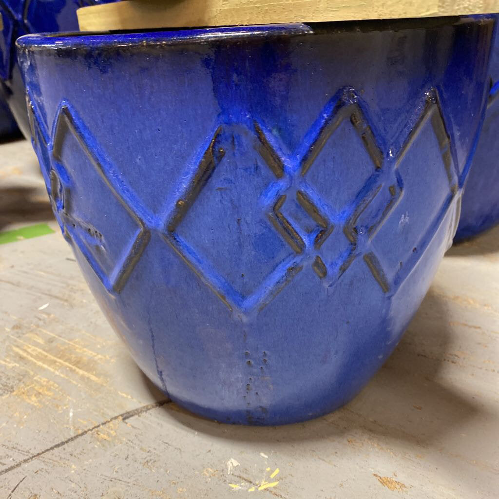 12 in. Frequency Planter - Blue