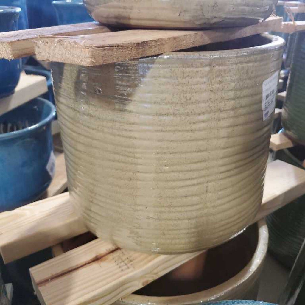 13 in. Mirza Cyl Plntr - Pearl White