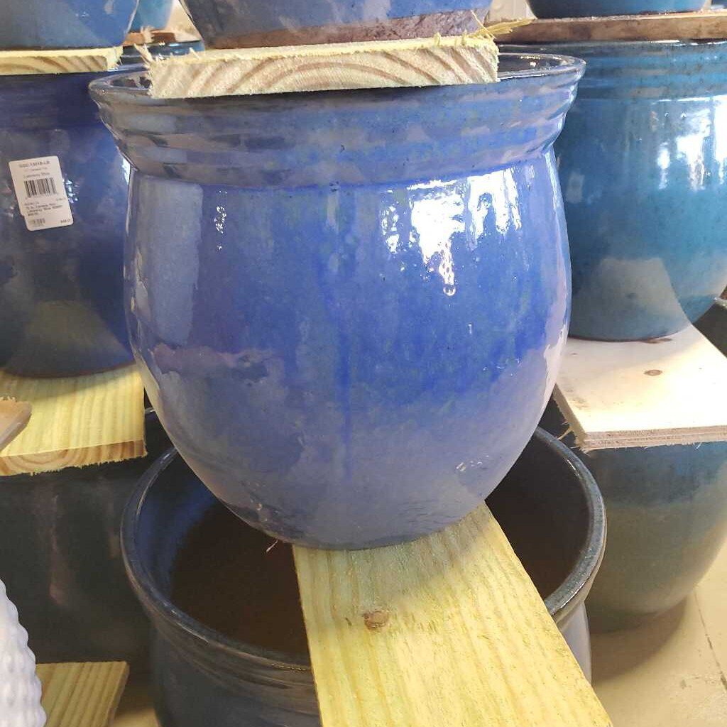 12 in. Census Pot - Lakeway Blue