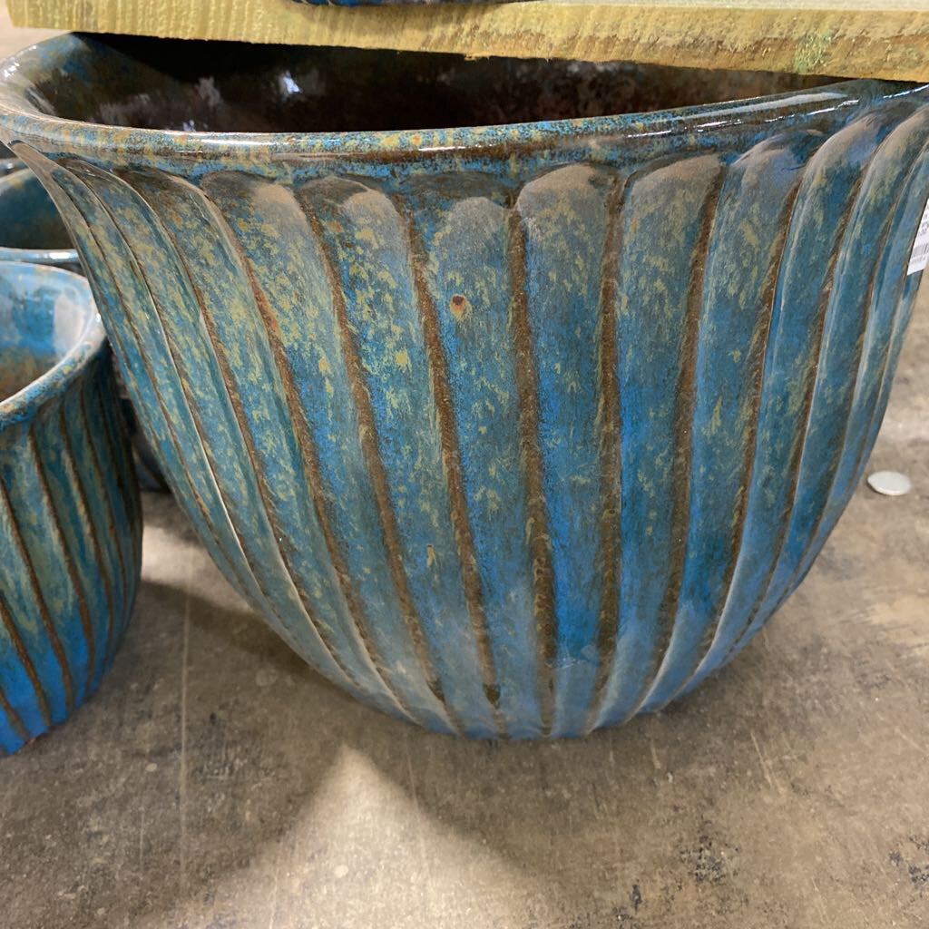 15 in. Jamboree Planter - Tangiers Blue