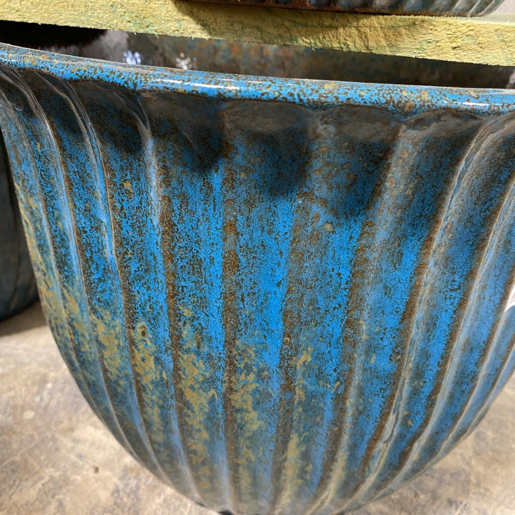 15 in. Jamboree Planter - Tangiers Blue