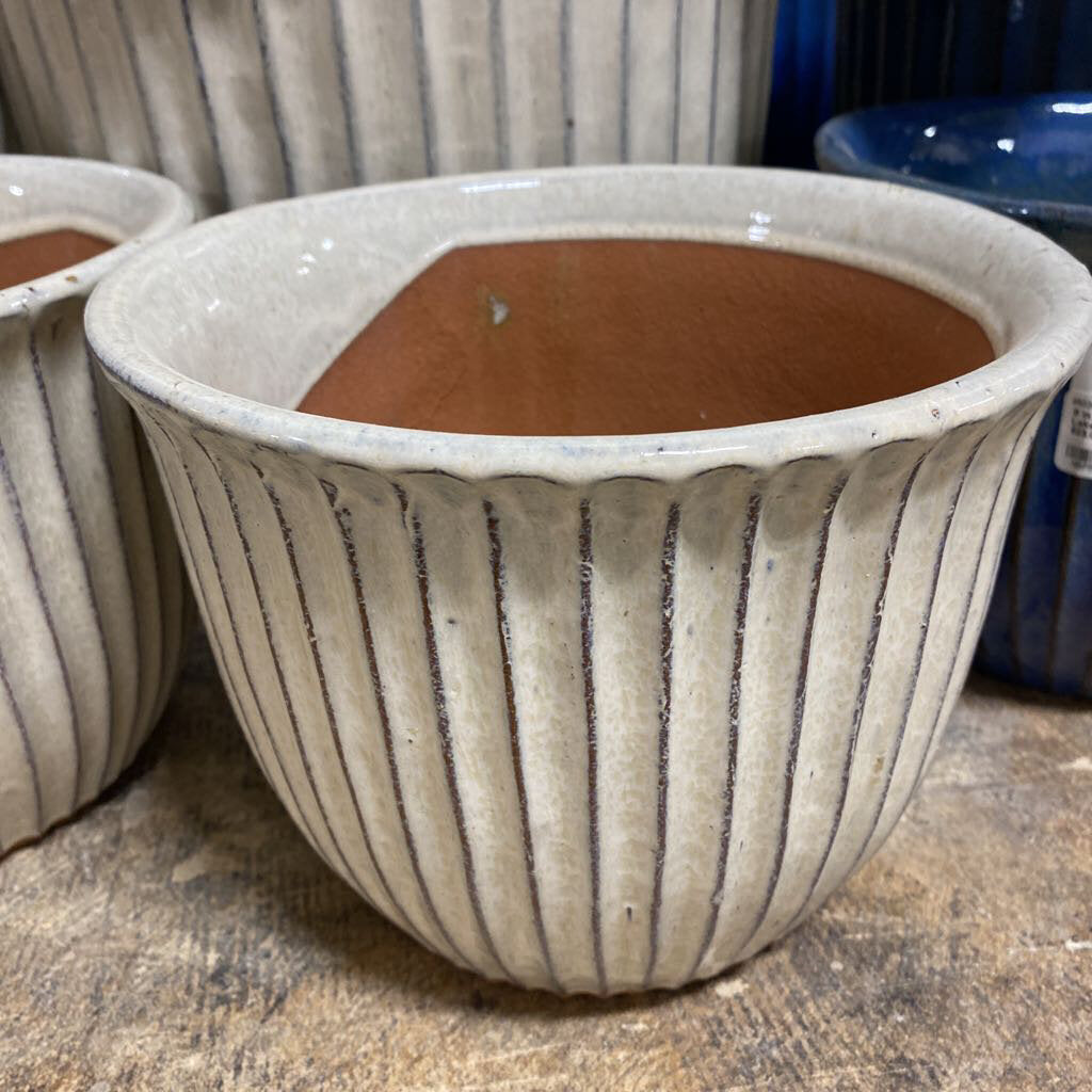 9 in. Jamboree Planter - Vanilla