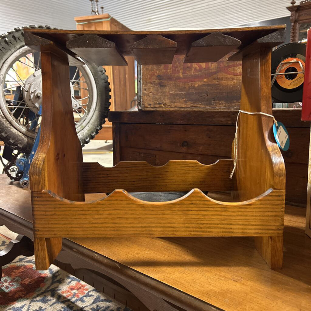 Wooden wine rack
