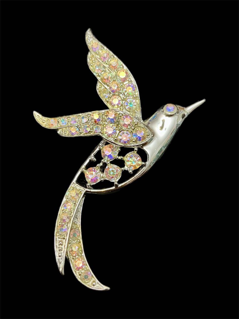 Vintage Sarah Coventry Bird of Paradise (1965) Rhinestone Brooch