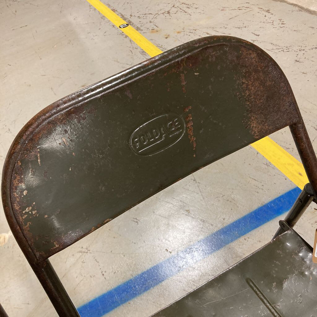 Vintage Metal Folding Chair