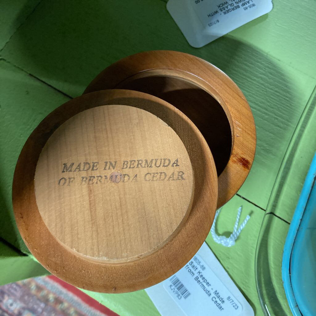 Salt Keeper - Made from Bermuda Cedar