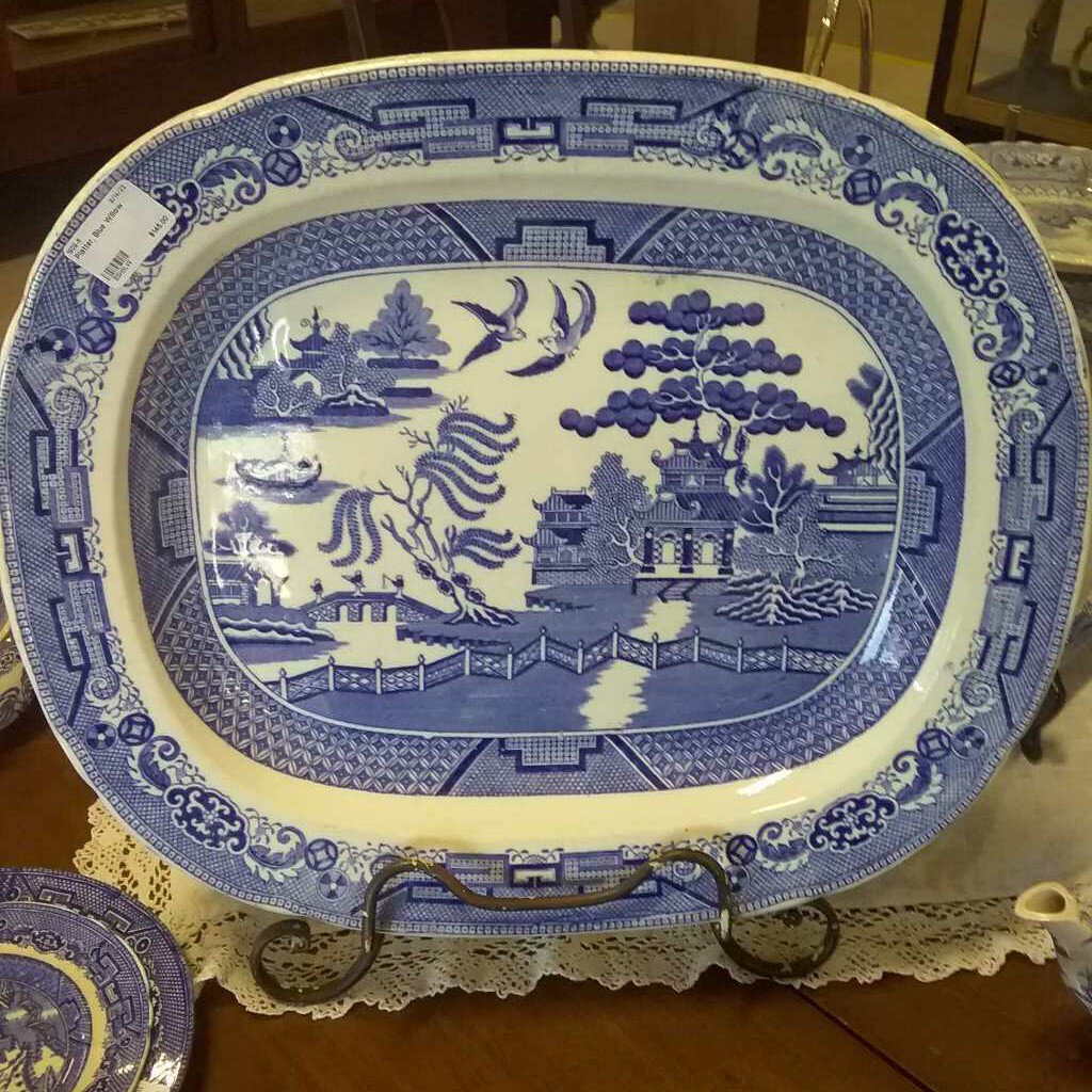Platter, Blue Willow