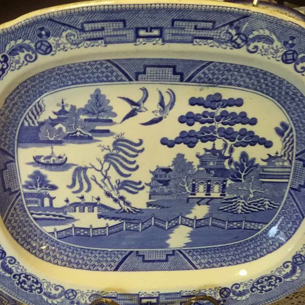 Platter, Blue Willow