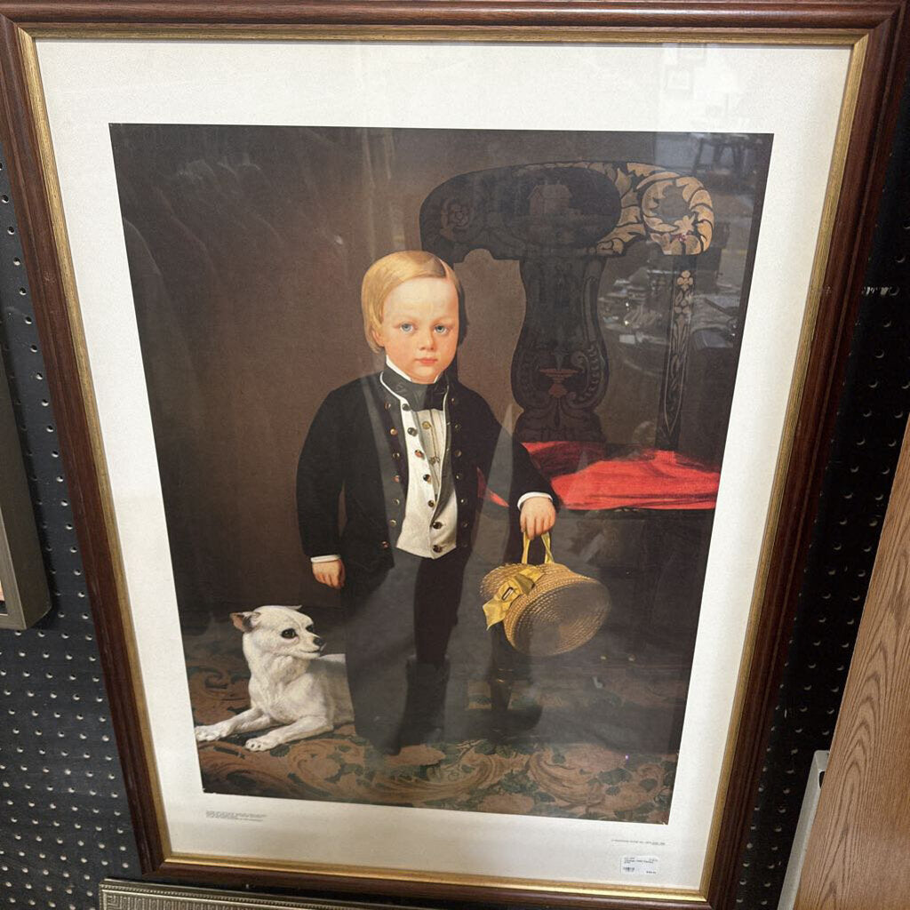 Vintage child framed print
