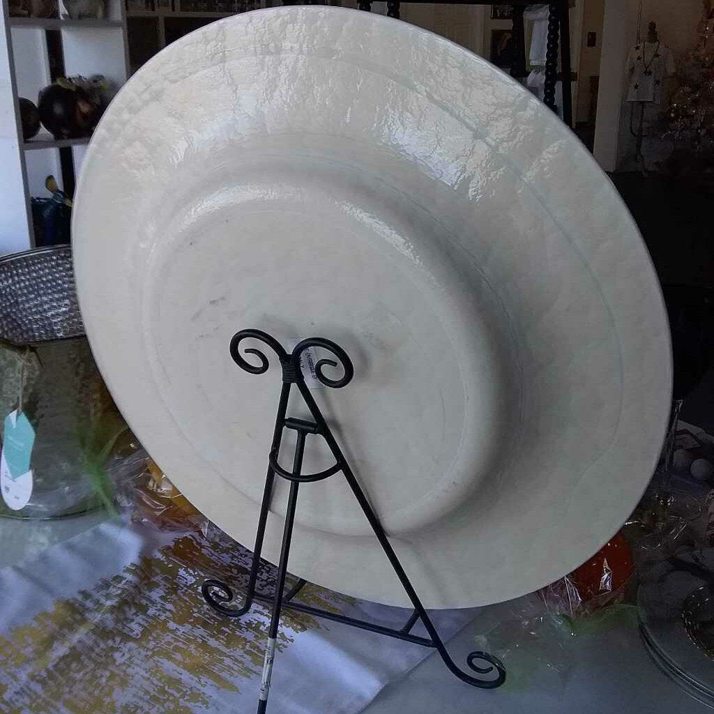 Large ceramic glaze plate Made in Italy