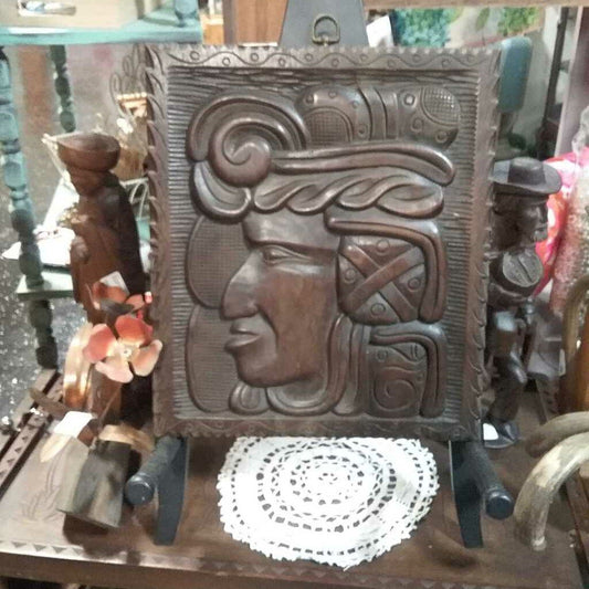 HONDURAN carved plaque