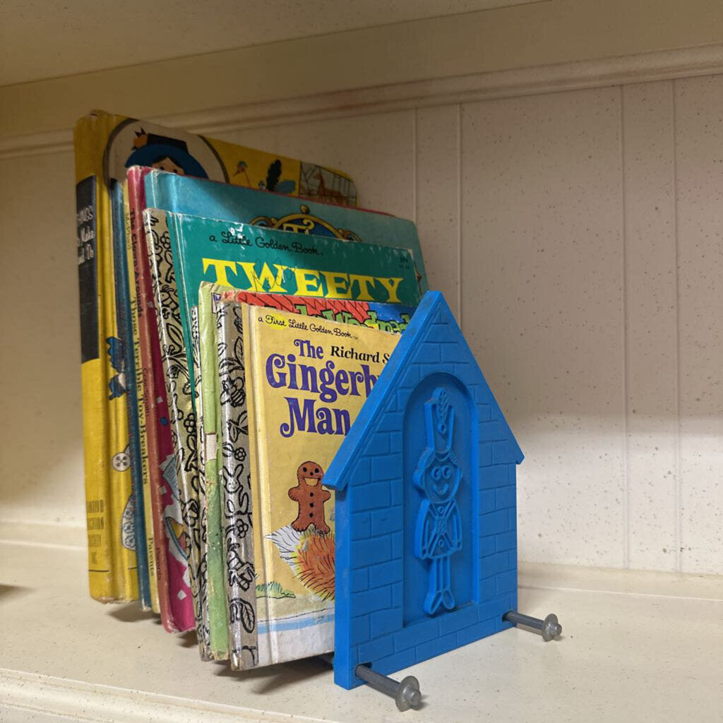 Vintage Children's Blue Toy Soldier Bookends